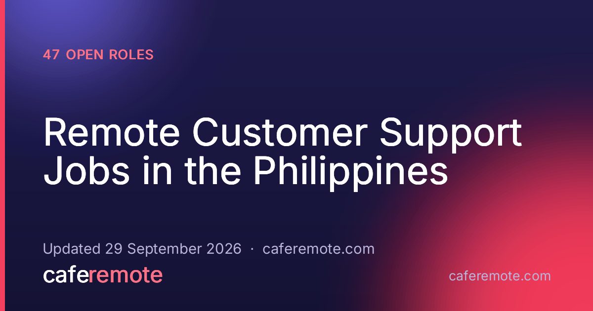 Emte Supper Remote Customer Support Jobs in the Philippines 2026 | CafeRemote