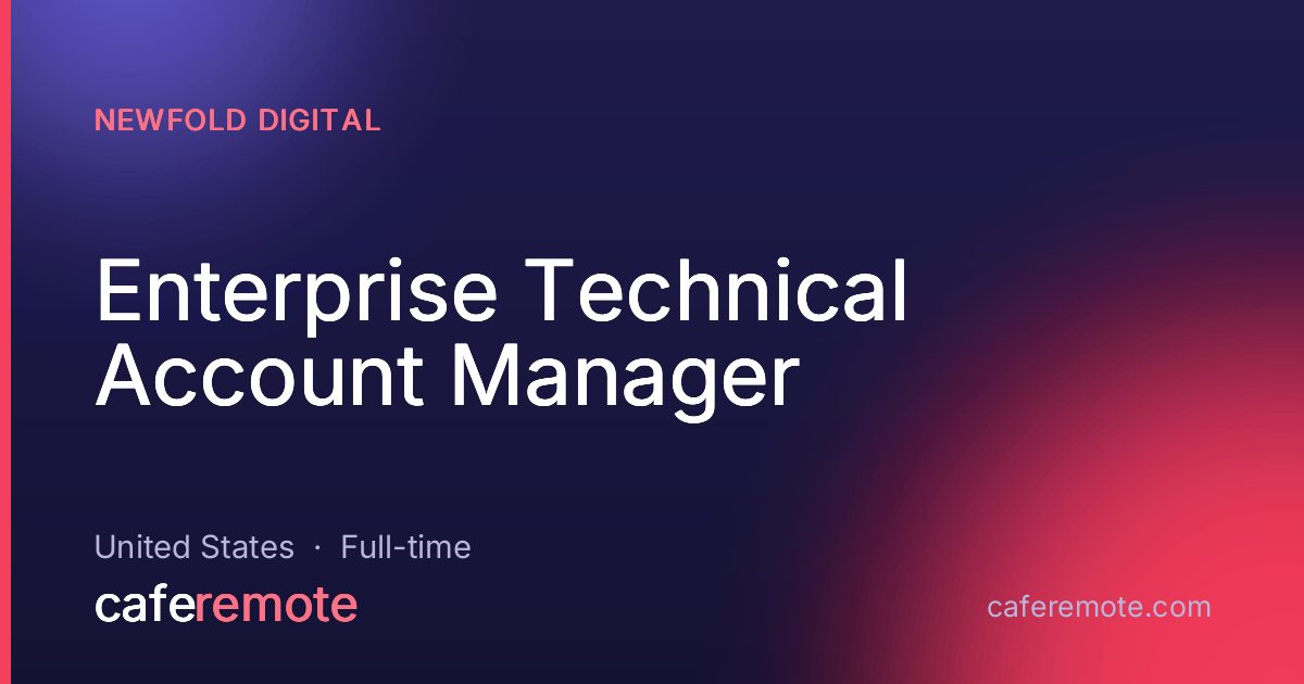 Enterprise Technical Account Manager at Newfold Digital — remote job on CafeRemote