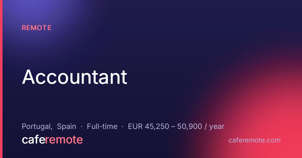Accountant at Remote — remote job on CafeRemote